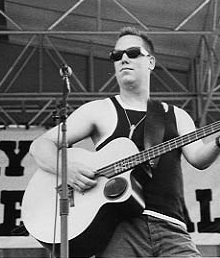 Brian Ritchie (of The Violent Femmes)with his Taylor Acoustic Bass Guitar - Copy