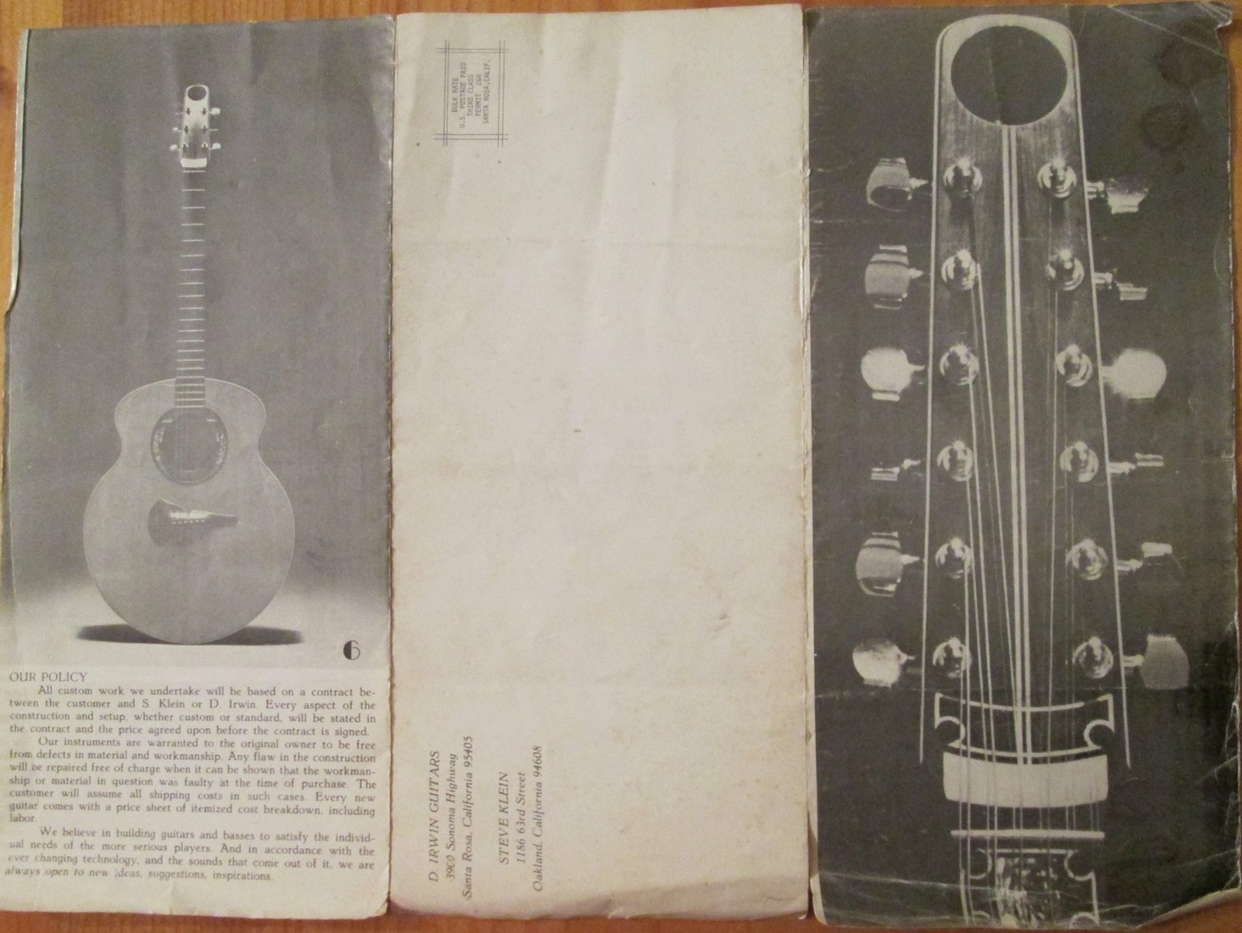 Information about Klein guitar