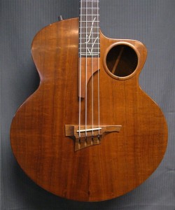 The picture of four strings modern guitar
