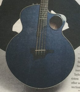 A Navy blue modern electric guitar