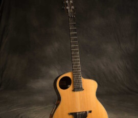 Cutaway acoustic guitar with side soundhole