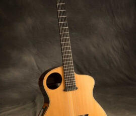 Cutaway acoustic with upper-bout circular soundhole